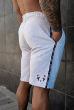 3/4 Logo Stripe Shorts - Grey Melange